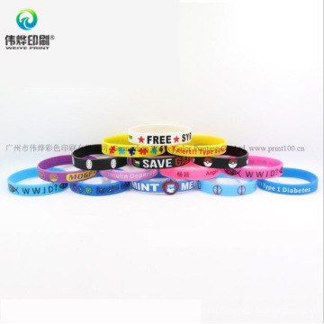 Customize Promotional Printing Silicone Bangle